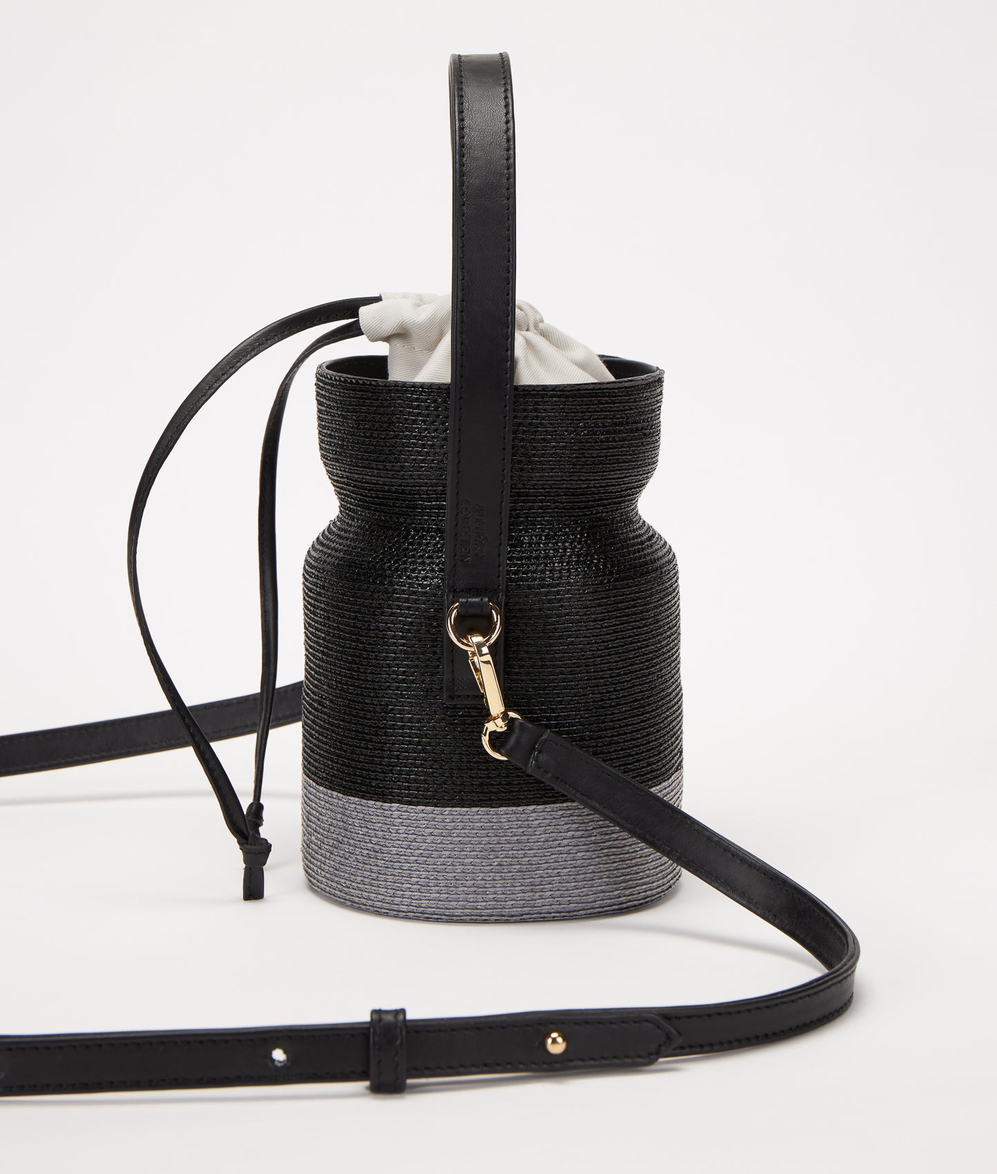 Kylix two-toned gloss straw bucket