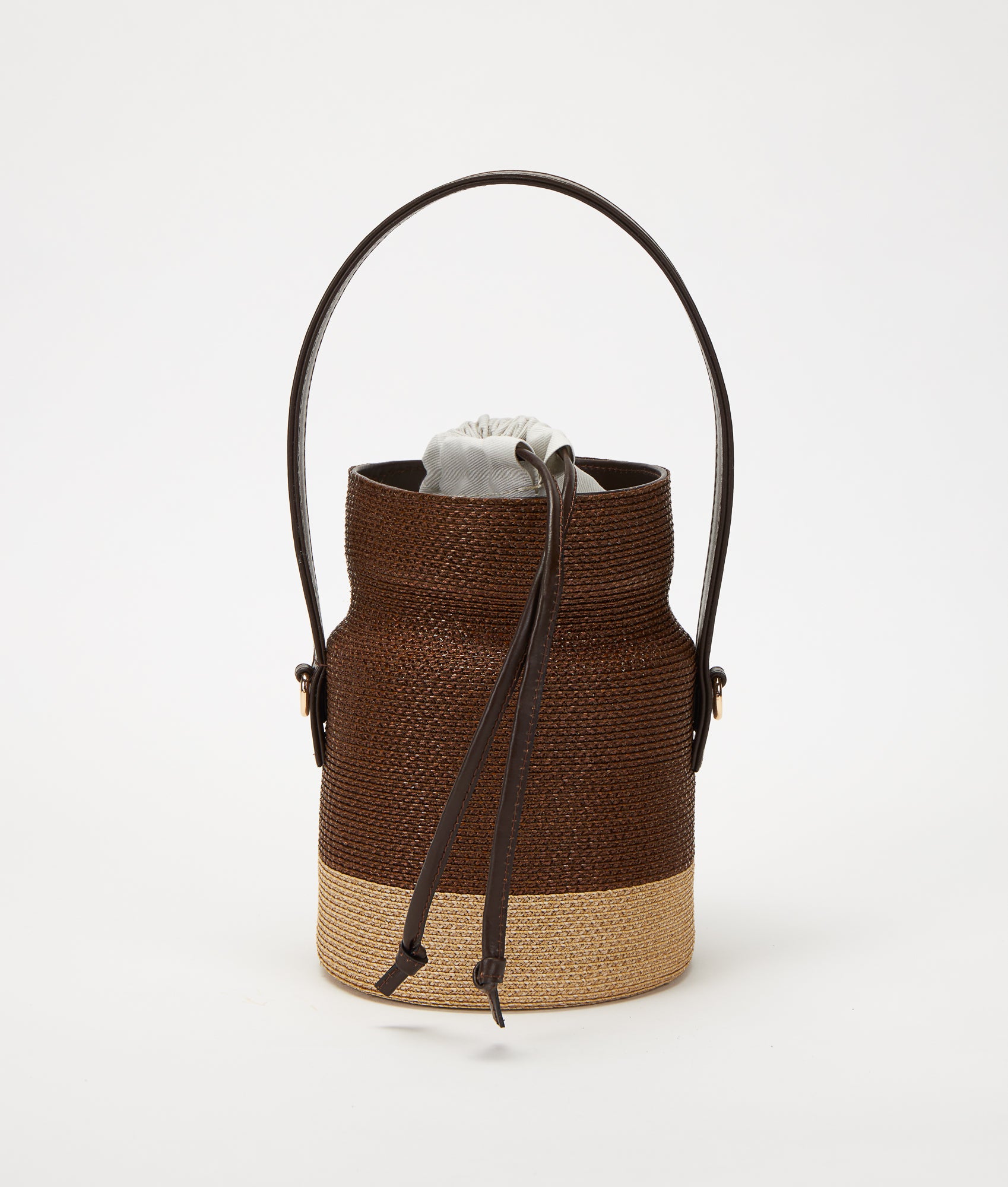 Straw bucket online purse