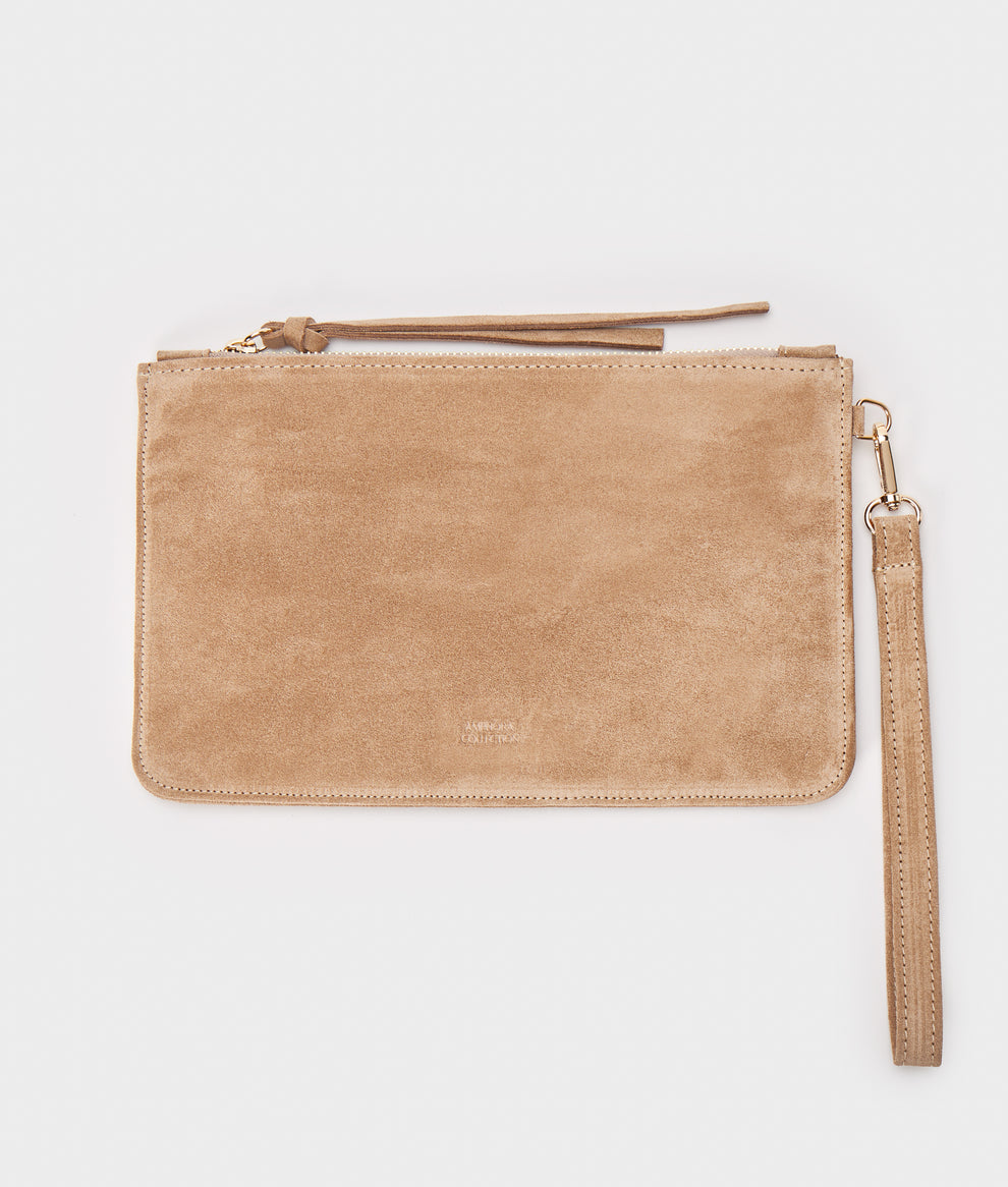 AMPHORA COLLECTION - Everyday zip pouch suede – amphoracollection.com