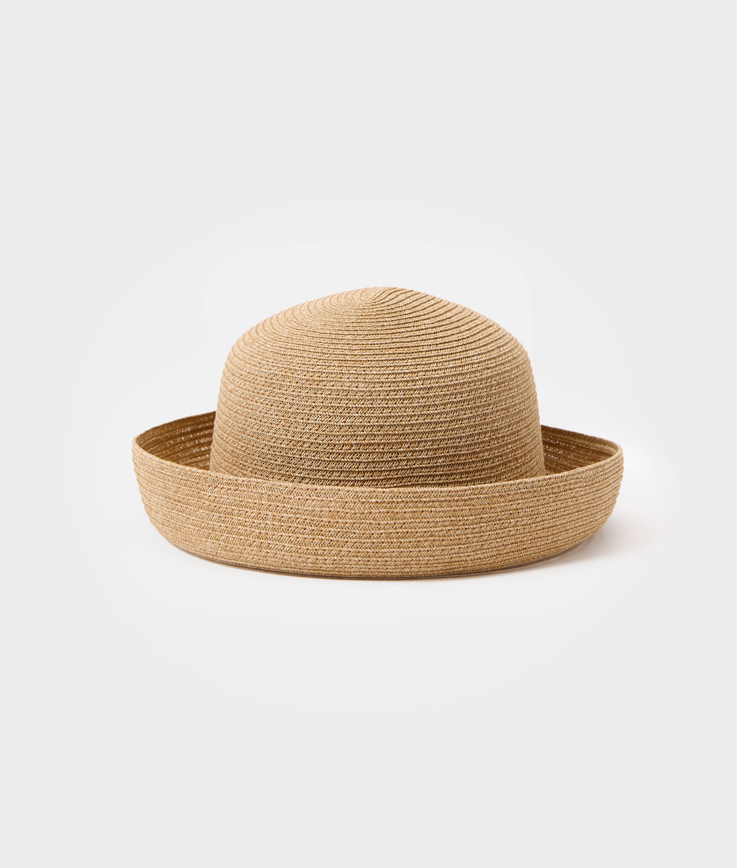 Paper hat with turned brim